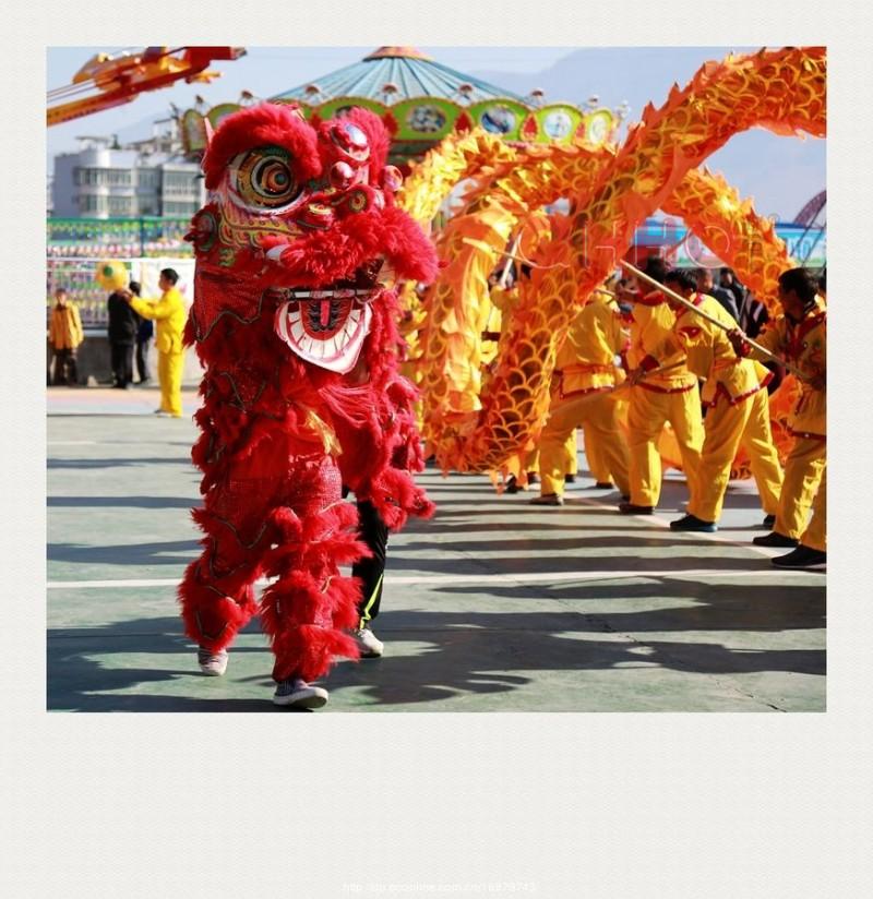 成都舞龙舞狮的中国民俗风 成都舞龙舞狮的中国民俗风